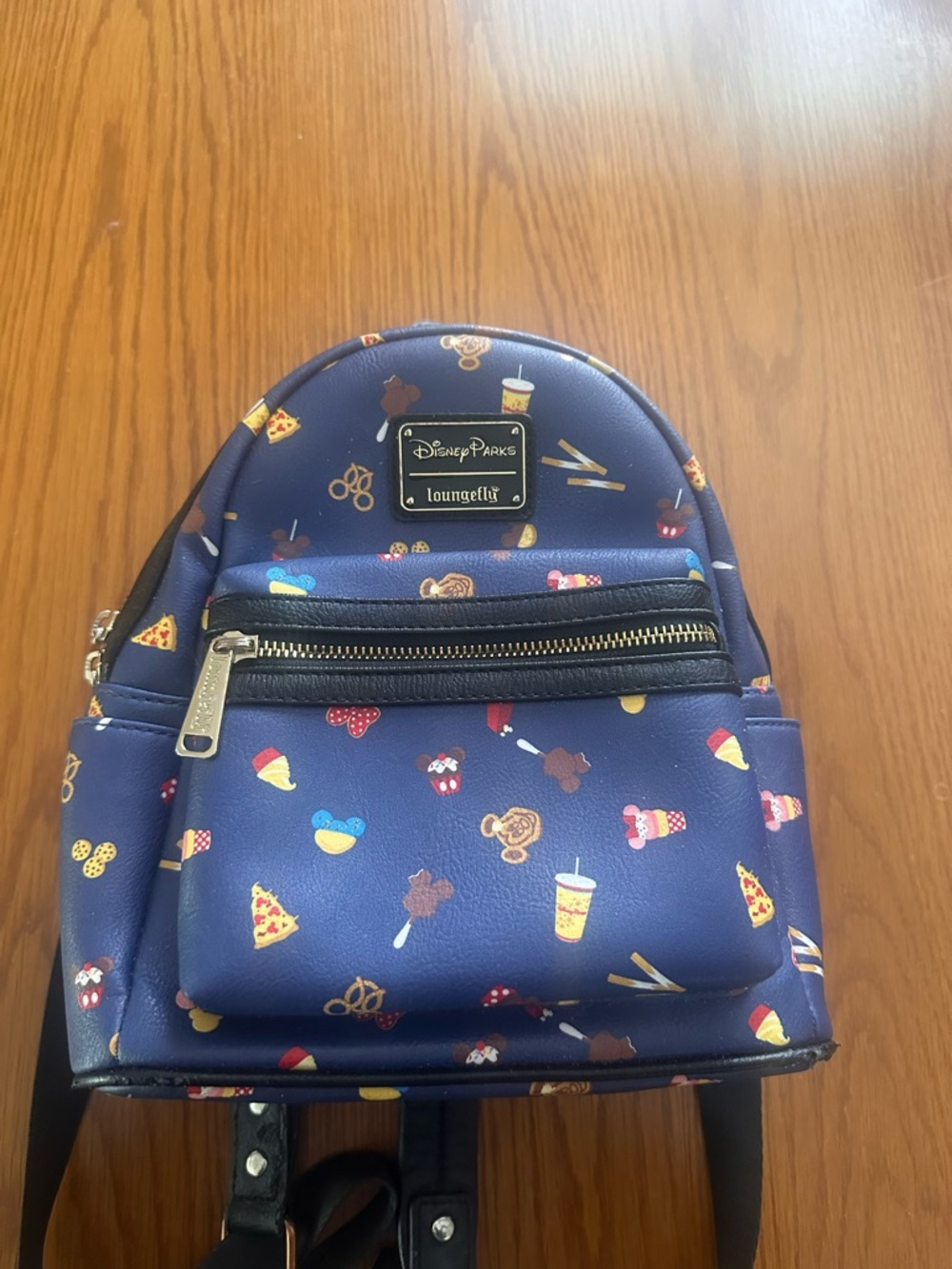 Loungefly Disney Parks Snacks Icons Navy Mini Backpack Used One Size Rare